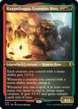 Raggadragga, Goreguts Boss - Foil Etched Commander Legends: Battle for Baldur's - Image 1