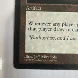 Wizards of the Coast Horn of Greed MTG Stronghold Rare Artifact Reg Eng 1998 - Image 4