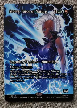 MTG Marvel Storm Force of Nature Borderless Eternal-Legal NM Free Shipping - Image 1