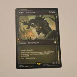 Wizards of the Coast MTG PIP Alpha Deathclaw 0336 Rare Foil Ext Art English - Image 1
