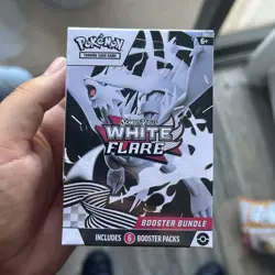 Pokemon TCG Scarlet & Violet White Flare Booster Bundle 6 Packs English Reshiram - Image 1