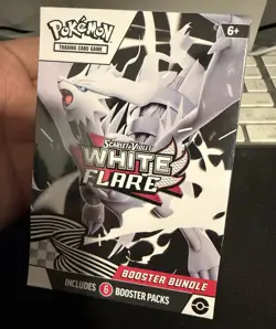 Nintendo Pokemon TCG Scarlet & Violet—White Flare Booster Bundle 6 English Packs - Image 1