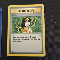 Pokemon Bundle - Lt. Surge 101/132 & Erika 100/132 Non Holo Rare Gym Heroes - Image 4