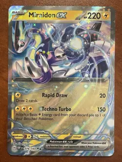 Pokemon-Miraidon ex-SV03 Obsidian Flames-079/197-Holo-NM - Image 1