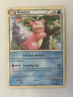 Slowbro 38/90 Uncommon HGSS Undaunted Pokemon Card - Image 1
