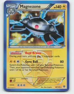 2012 Pokemon, Plasma Storm, #46/135 Magnezone (team Plasma), Holo Rare - Image 1
