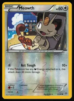 2015 XY - Ancient Origins Meowth Basic/Common #61 - Image 1