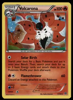 2015 XY - Ancient Origins Volcarona Stage 1/Rare Holo #17 - Image 1