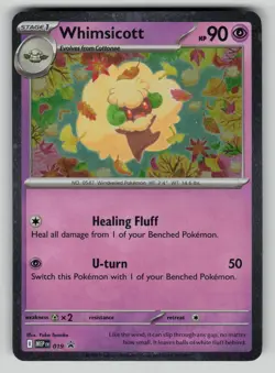 Whimsicott (Cosmos Holo) 019 ME: Mega Evolution Promo Pokemon NM - Image 1