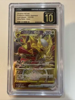 Pristine CGC 10 Gem Giratina VSTAR Gold UR Holo 125/100 Lost Abyss Pokemon JPN - Image 1
