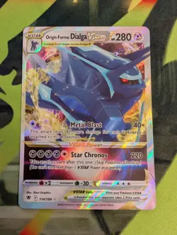 Origin Forme Dialga VSTAR 114/189 Holo VSTAR Rare Astral Radiance NM - Image 1