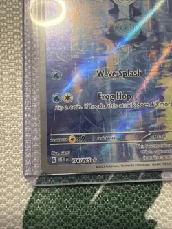 The Pokemon Company Poliwhirl 176/165 IR Holo Full Art SV 151 Eng 2023 - Image 5