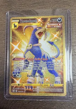 Houndoom 179/163 Secret Rare Battle Styles Pokemon Holo Near Mint - Image 1