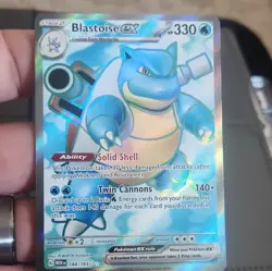 Blastoise ex 184/165 Sv Scarlet & Violet 151 Ultra Rare Full Art Holo Eng 330HP - Image 1