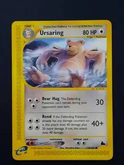 Pokemon Ursaring Skyridge [MP to LP] e-Reader 110/144 - Image 1