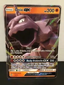 Onix GX 36/68 Holo Ultra Rare Pokemon Hidden Fates - Image 1