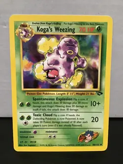 Koga's Weezing 50/132 Pokemon Gym Challenge Uncommon Unlimited - Image 1
