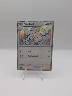 Pokemon TCG Maushold 210/091 SV: Paldean Fates Holo - Image 1