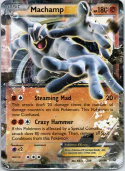 Pokemon TCG Machamp-EX Holo Rare Card Ancient Origins 37/98 - Image 1