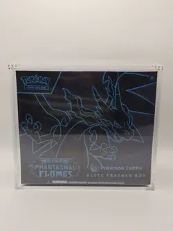 Pokemon TCG Phantasmal Flames Pokemon Center Elite Trainer Box Sealed + Acrylic - Image 1