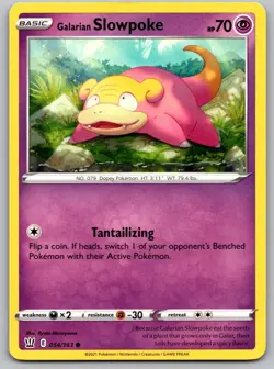 Galarian Slowpoke 054/163 Battle Styles Common Pokemon NM - Image 1
