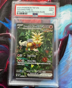 Gouging Fire EX 204/162 SIR - 2024 Pokemon SV05: Temporal Forces- PSA MINT 9 - Image 1