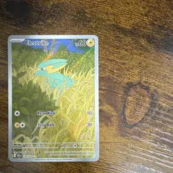 Pokemon TCG Electrike 196/182 Destined Rivals Illus Rare Holo - Image 1