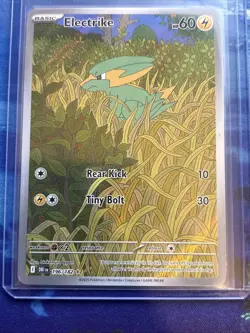 Pokemon TCG Electrike 196/182 Destined Rivals Illustration Rare NM - Image 1