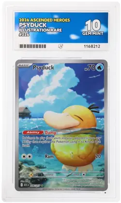 Pokemon Psyduck 226/217 Ace 10 Perfect Subs Ascended Heroes AR with guard - Image 1