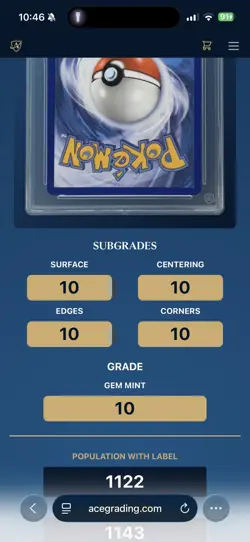 Pokemon Psyduck 226/217 Ace 10 Perfect Subs Ascended Heroes AR with guard - Image 3