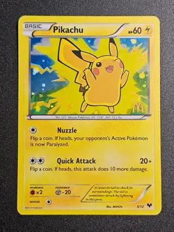 Pokemon TCG - Pikachu 5/12 Holo Mcdonalds Promo - Image 1