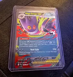 Pokemon TCG Mega Gengar EX 056/094 Phantasmal Flames Prize Pack 9 Play Stamp - Image 1
