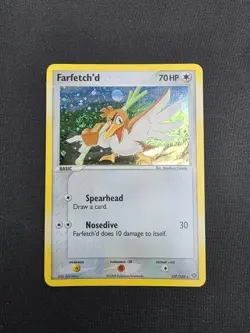 Pokemon Farfetch'd Secret Rare Holo 107/106 Emerald 2005 English - Image 2