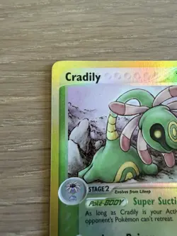 Pokemon TCG Cradily EX Sandstorm 3/100 Reverse Holo Rare 2003 - PLAYED - Image 2