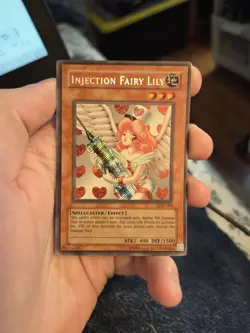 Yugioh Injection Fairy Lily LOD-100 Secret Rare - Image 1