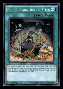 Yu-Gi-Oh! Pre-Preparation Of Rites 1st Ed. SHVI-EN065 Super Rare NM - Image 1