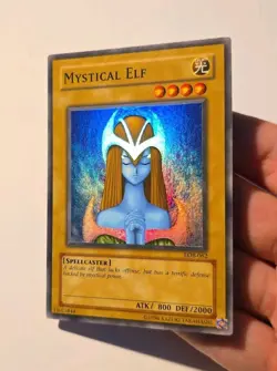 Yugioh Mystical Elf LOB-062 Super Rare LP - Image 3