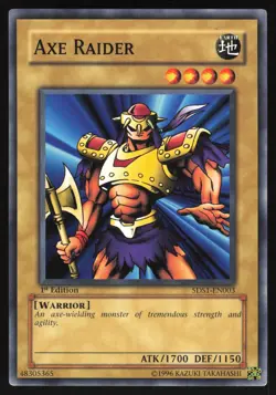 Axe Raider - 5DS1-EN003 - Common - 1st Edition Yugioh - Image 1