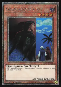 Gravekeeper's Spy - RA03-EN121 - Platinum Secret Rare - Yugioh - Image 1