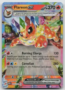 Flareon ex 014/131 Holo Double Rare Prismatic Evolutions Pokemon Near Mint - Image 1