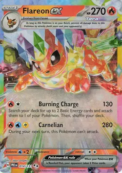Flareon ex 014/131 Holo Double Rare Prismatic Evolutions Pokemon Near Mint - Image 1