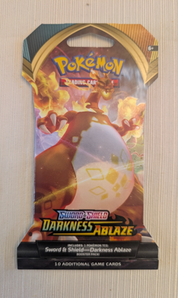 NEW Pokemon DARKNESS ABLAZE Sword & Shield Sleeved FULL ART SET - 4 Packs SEALED - Image 5