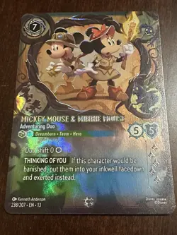 Mickey & Minnie Enchanted Disney Lorcana Attack of the Vine 238/207 NM - Image 1