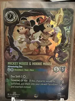 Mickey & Minnie Enchanted Disney Lorcana Attack of the Vine 238/207 NM - Image 2