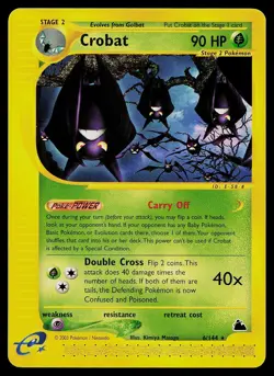 Pokemon Card - Crobat Skyridge 6/144 Rare - Image 1