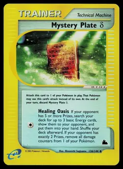 Pokemon Card - Mystery Plate Delta Skyridge 136/144 Reverse Holo Uncommon - Image 1