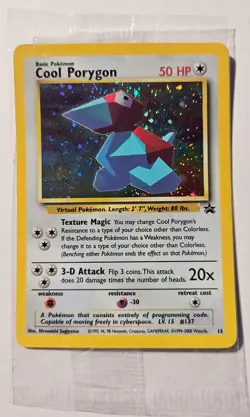 Pokemon TCG Card - Cool Porygon Promo Black Star #15 (NEW, SEALED!!) - Image 1