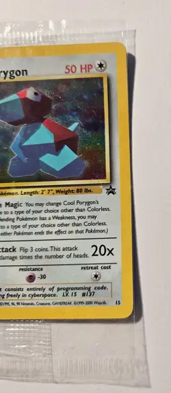 Pokemon TCG Card - Cool Porygon Promo Black Star #15 (NEW, SEALED!!) - Image 3