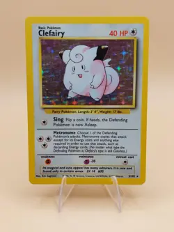 Clefairy Holo Rare Base Set 5/102 Pokemon Card - WOTC 1999 - Image 1