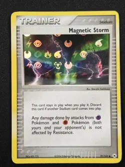 Magnetic Storm 91/101 Reverse Holo EX Hidden Legends Pokemon Card 2004 NM - Image 1